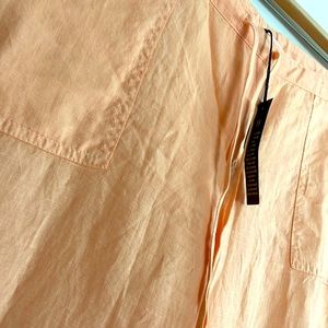 Brand New Linen Pants - Peach